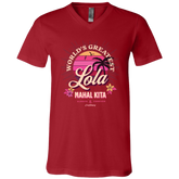 Worlds Greatest Lola Unisex Jersey V-Neck T-Shirt